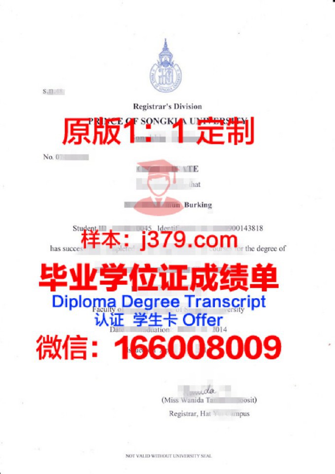 宋卡王子大学成绩单(宋卡王子大学泰国排名)